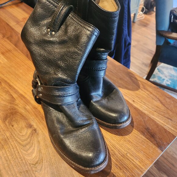 FRYE harness ankle boots. Size  9 .5 - Picture 1 of 5